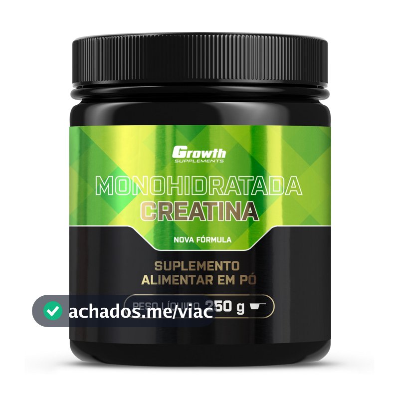 Creatina Monohidratada - Growth Supplements - Sem sabor em pó