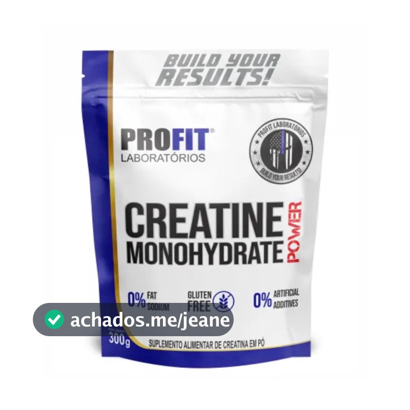 Creatina Monohidratada Power 300g Refil Profit Natural