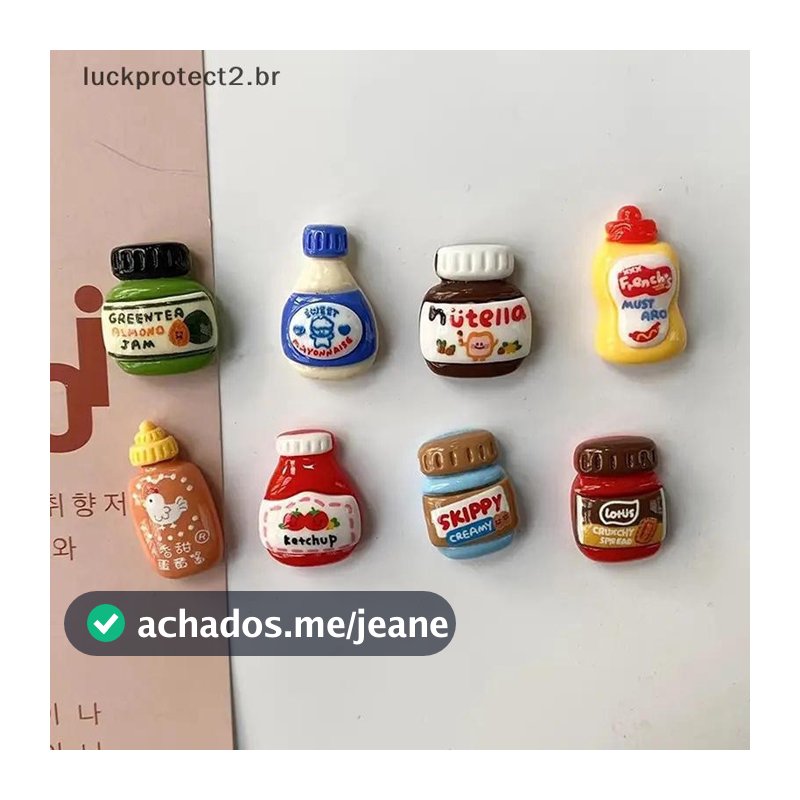 LP 8 Peças De Ímãs De Geladeira , De Comida De Desenho Animado Kawaii , Decorativos Fofos , Armário De Ímã Personalizado