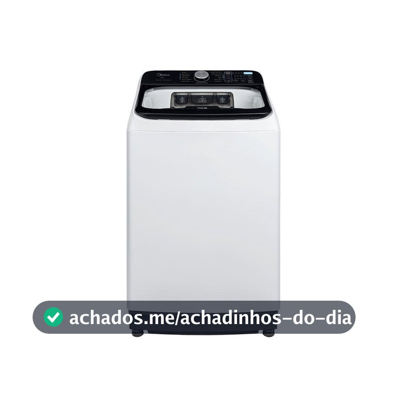 Lavadora De Roupas Midea 14Kg Wave Agitador Branca 127V (MA512W140A/WK04)