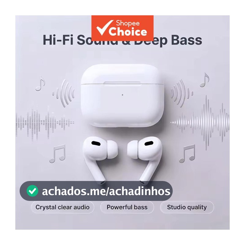Fones de Ouvido Android Pro, Fones Bluetooth 5.2 TWS, Microfone, À Prova d’Água, Janela Pop-Up Siri, Sem Fio, Para