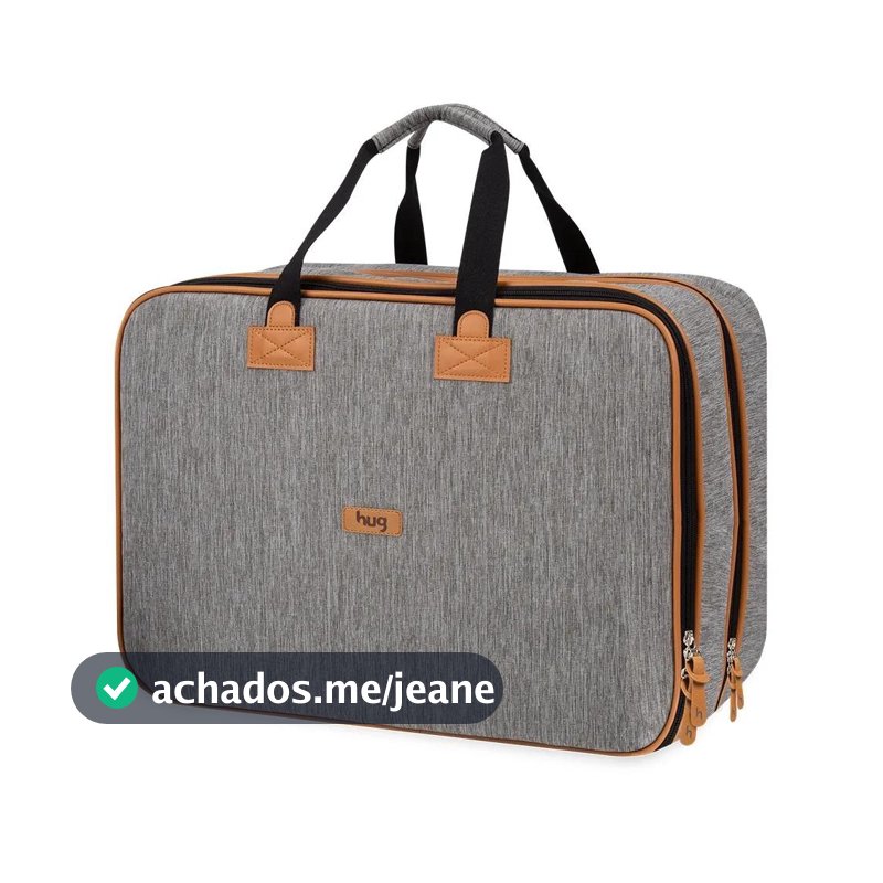 Mala de Maternidade Hug Extra Grande Nova York Cinza