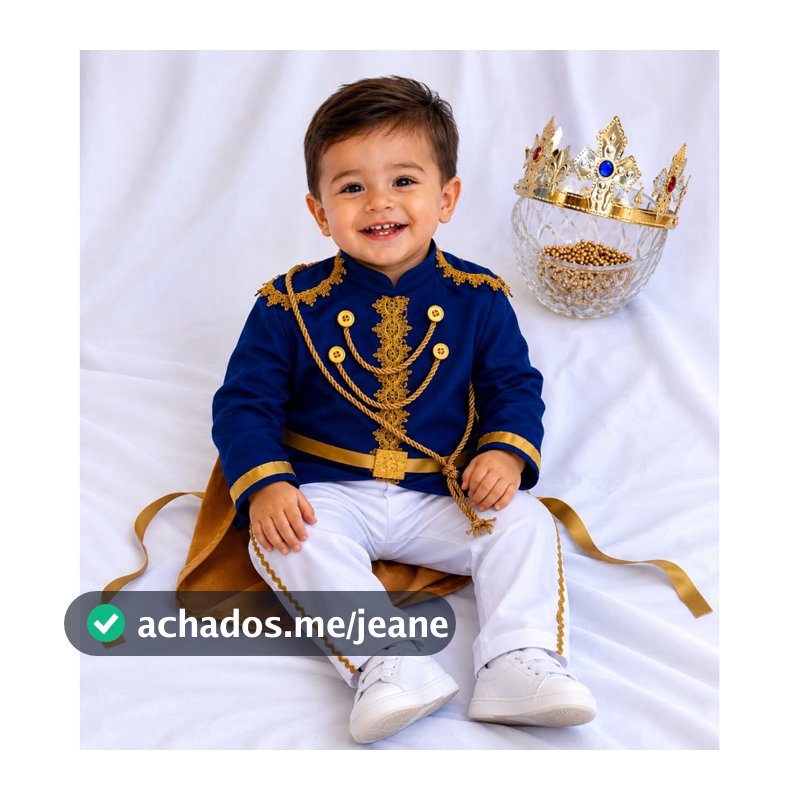 Fantasia principe com cordão.