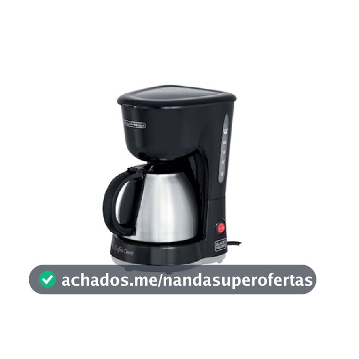 Cafeteira Elétrica Black+Decker CM15 25 Cafés 127V