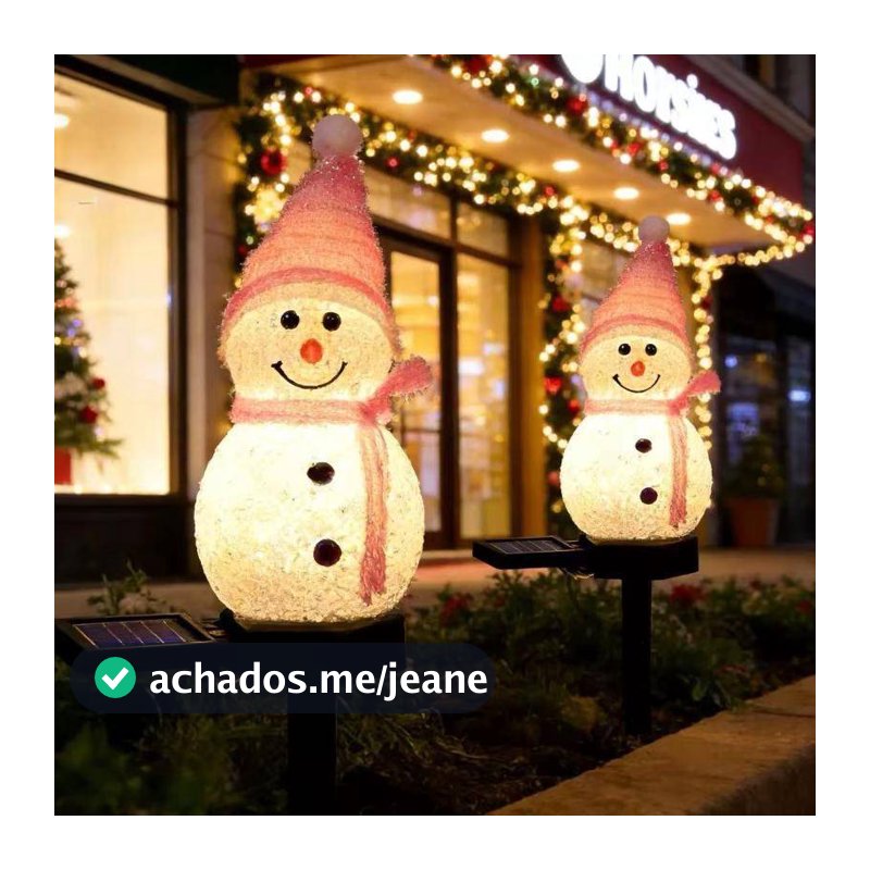 BEC LED Solar Jardim Luz Boneco De Neve Decoração De Natal Ao Ar Livre À Prova Dwaterproof Água Movido A Energia Estacas