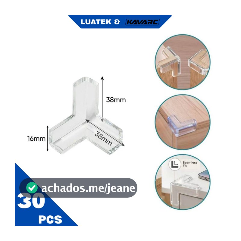 30 Protetor De Silicone De Mesa Quina Protetor Para Móveis Quadrado e Rotundidade Cozinha-LUATEK
