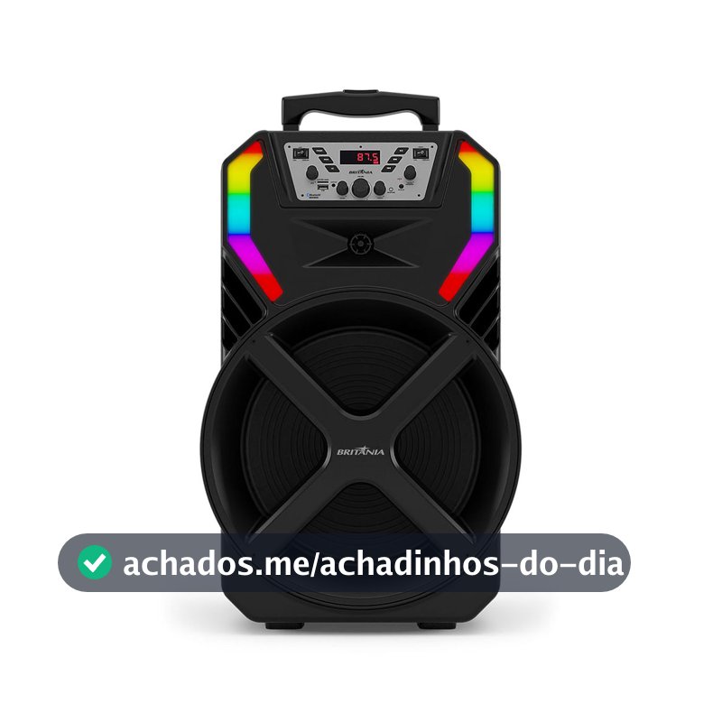 Caixa de Som Amplificada Britânia BCX12100 Woofer 12” 700W