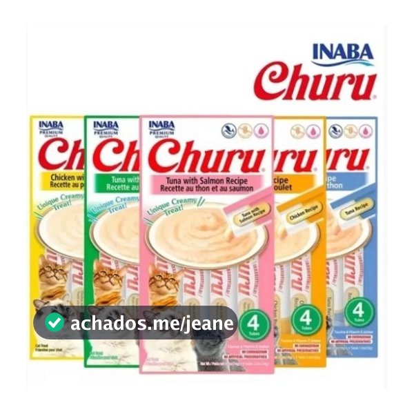 Petisco Purê Churu Original Inaba diversos sabores