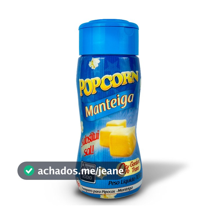 Tempero p/Pipoca Popcorn Manteiga 100g