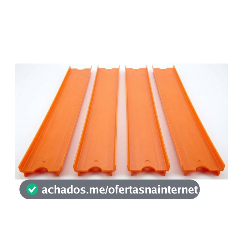 Pista Compativel Hot Wheels - Reta 20 cm com conectores - impressão 3D