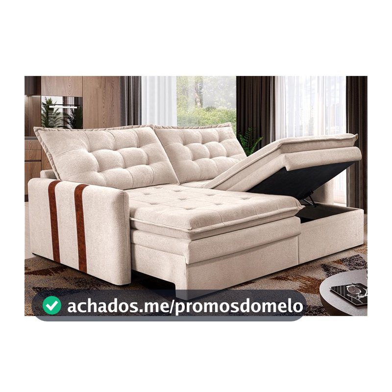 Sofá Baú Sem Caixa Retrátil 1,60m SoftGel Petit Boucle Bege Claro Cama inBox