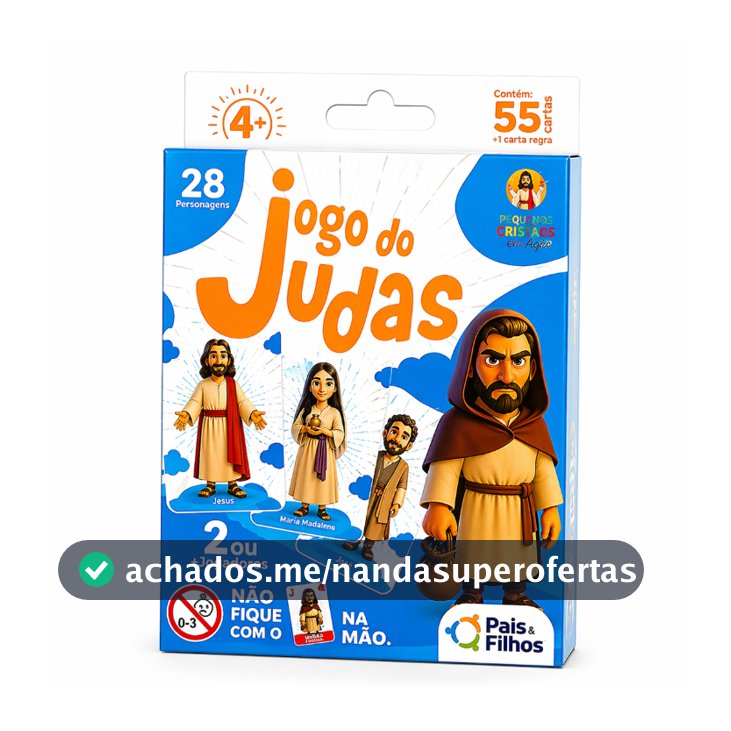 Jogo Bíblico Cartas Família Infantil Adulto Dinâmico Jogo Do Judas Cristão Diversão
