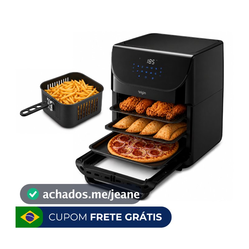 Fritadeira Air Fryer Family Oven Fry Elgin 12litros 1900W