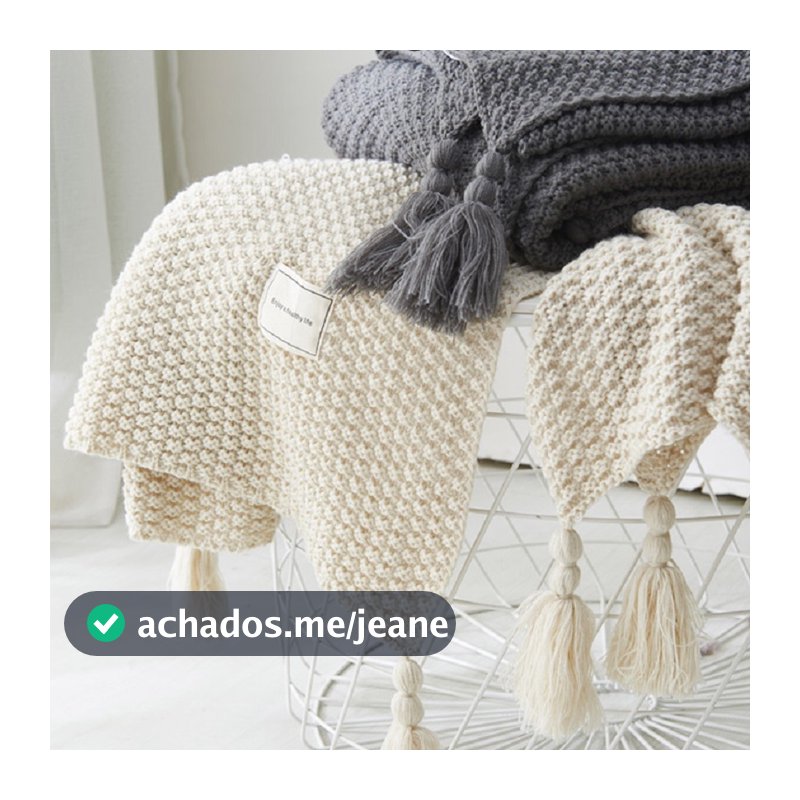 Nodic Estilo De Malha Manta De Sofá Lance Malha Crochet Lazer Tampa Do Sofá Decoração Cobertor Colcha Xadrez