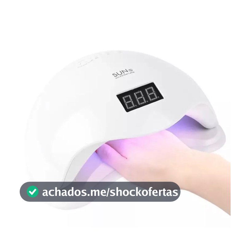 Cabine de LED UV Sun 5 Digital 48w Unha Gel Acrigel Secagem Rápida