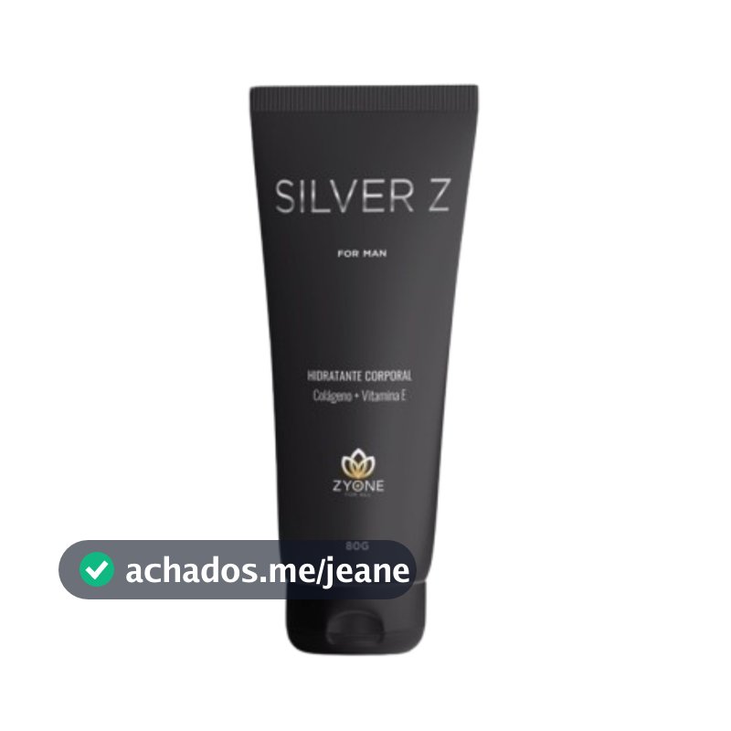 Creme Hidratante Masculino Silver Z Zyone Fragrância Importada