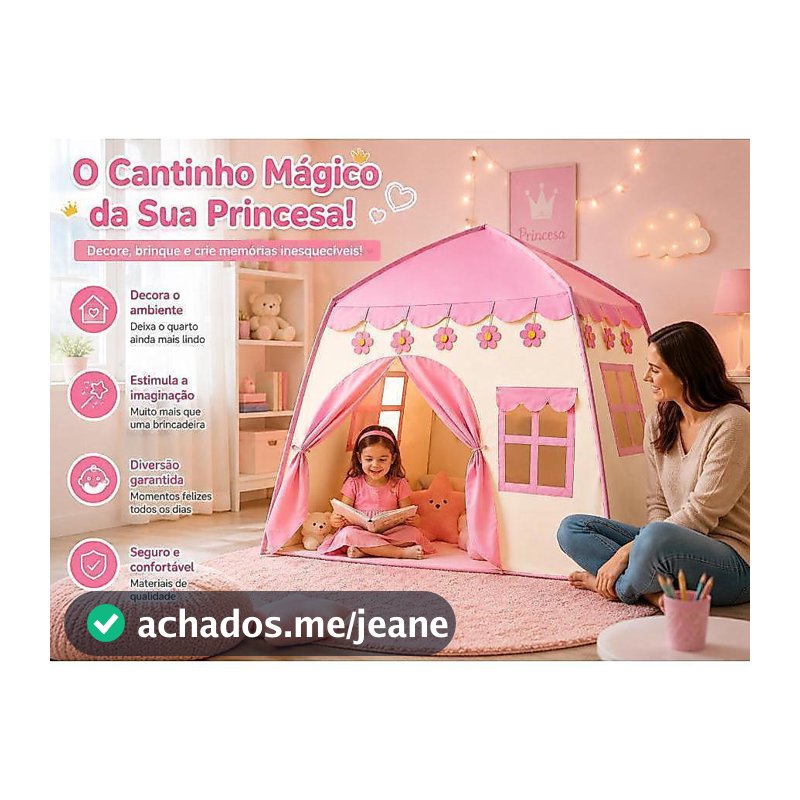 Barraca Infantil Grande Azul Foguete 1,3m Brinquedo para Menino