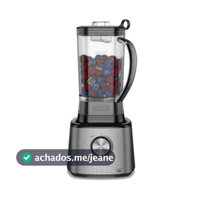 Liquidificador Philco 1400W 3L 12 Velocidades Inox PLQ2100PI