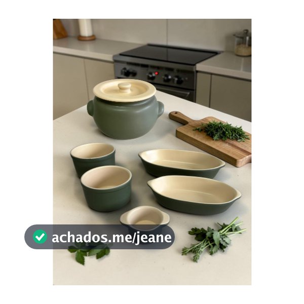 Kit Feijoada e Caldo Verde com Marfim Cerâmica Matte 5-6 Peças