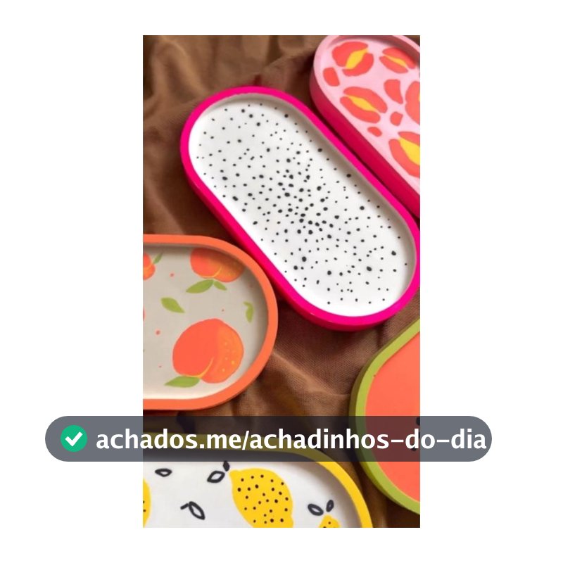 Bandeja decorativa pitaya Artesanal