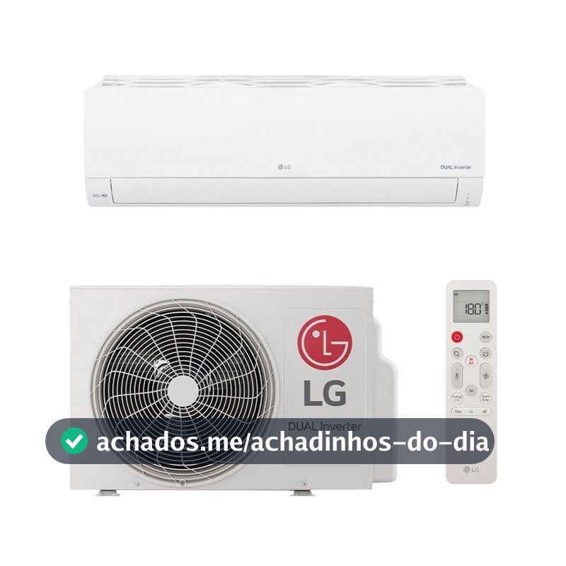 Ar Condicionado Split 9000 BTUs LG S3NQ09AAQAC - Frio Dual Inverter Compact