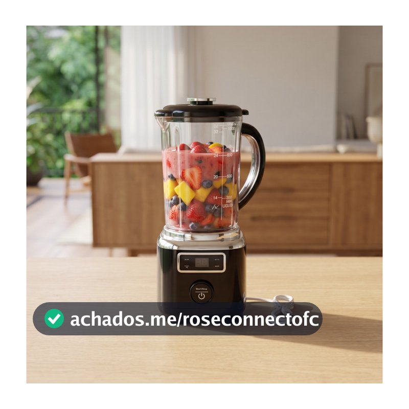 Liquidificador/mixer portátil recarregável via USB com 6 lâminas 1000ml