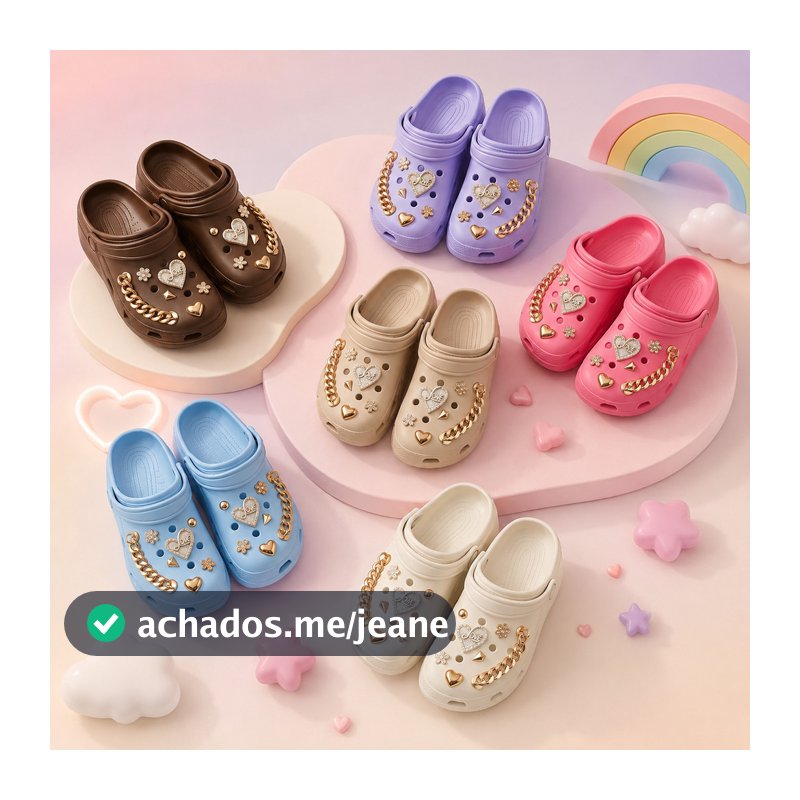 BABUCHE TOP PREMIUM - NUVEM MACIA 100 % DECORADA COM BÓTTONS PINGENTES EM ABS CONFORTÁVEL