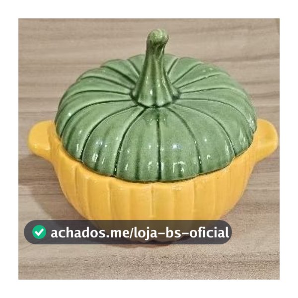 Sopeira de Porcelana com tampa Louça Moranga de Cerâmica Caçarola Compoteira Louça