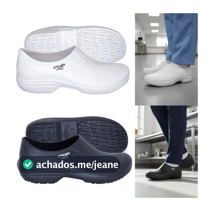 Sapato Antiderrapante Para Cozinha Limpeza Profissional Enferamgem De Trabalho