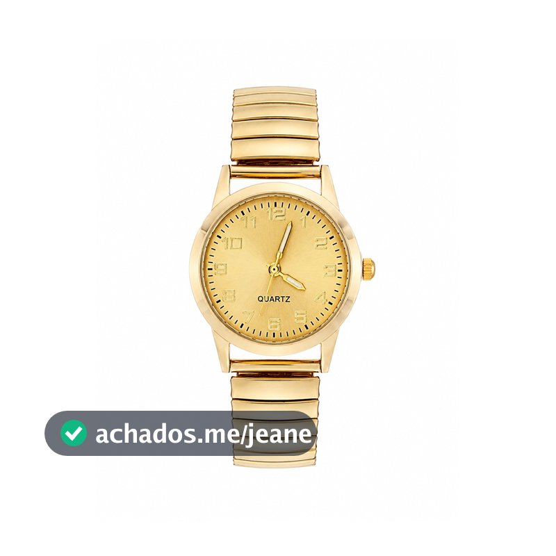 Relógio Feminino Dália Gold 28mm Fundo Dourado Premium Elegante Blogueira