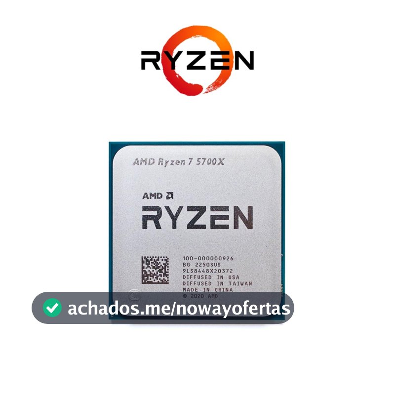 5700x Processador Ryzen 7 5700x 3.4ghz (4.6ghz Max) - Novo S/Box
