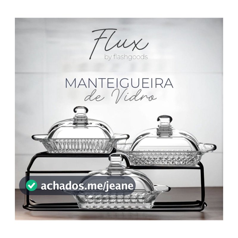 Manteigueira Vidro com Tampa Flashgoods