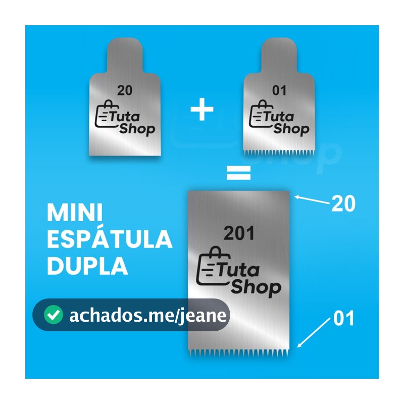 Mini Espátula decorativa em aço inox modelo 201 dois desenhos em uma Espátula para Bolo