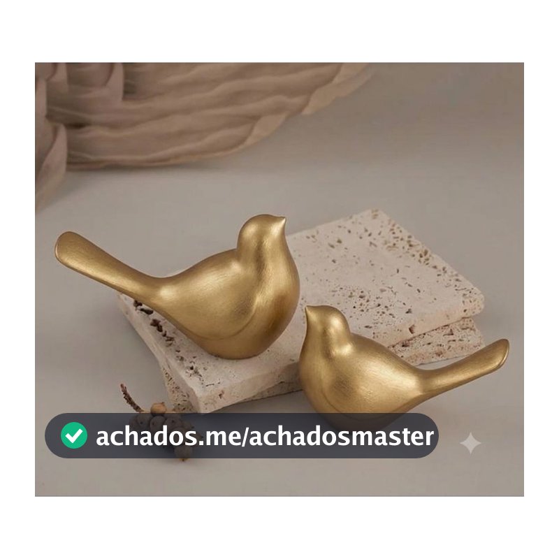 Casal de pássaros decorativos/ Decoração Minimalista.