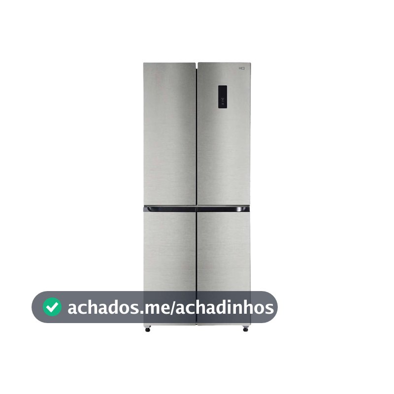 Geladeira Refrigerador HQ Frost Free Inverter Multidoor 426 Litros Inox HQ-426MDFF