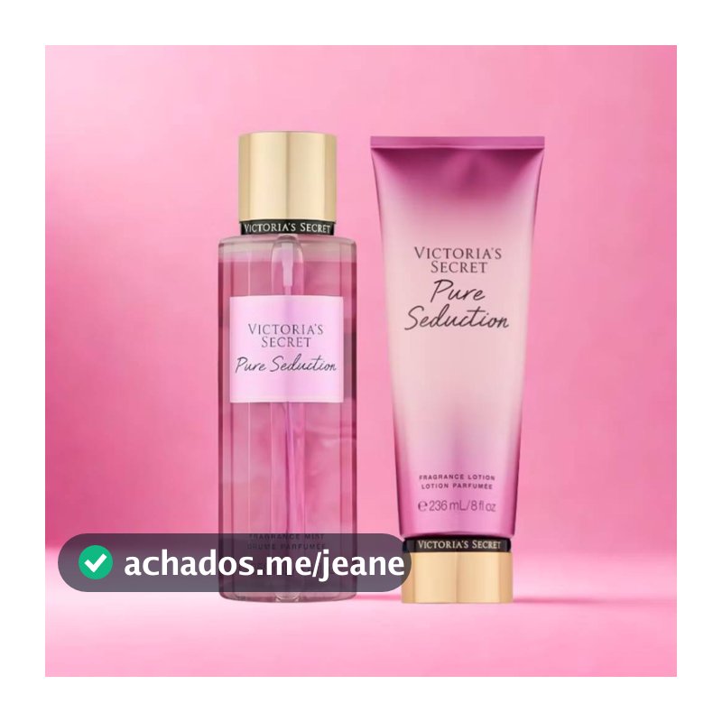 Kit Body Splash + Loção Hidratante Pure Seductiion Creme de HIdratação Perfume Corporal Inspiração