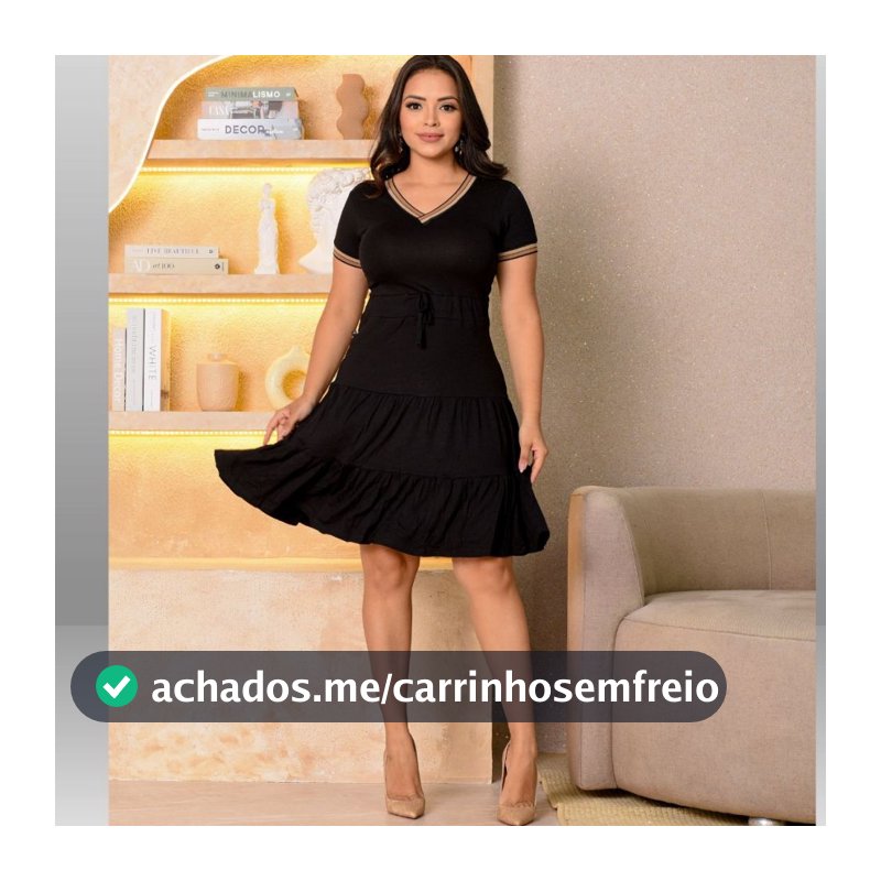 Vestido Feminino Rodado Godê Tendência Malha Premium