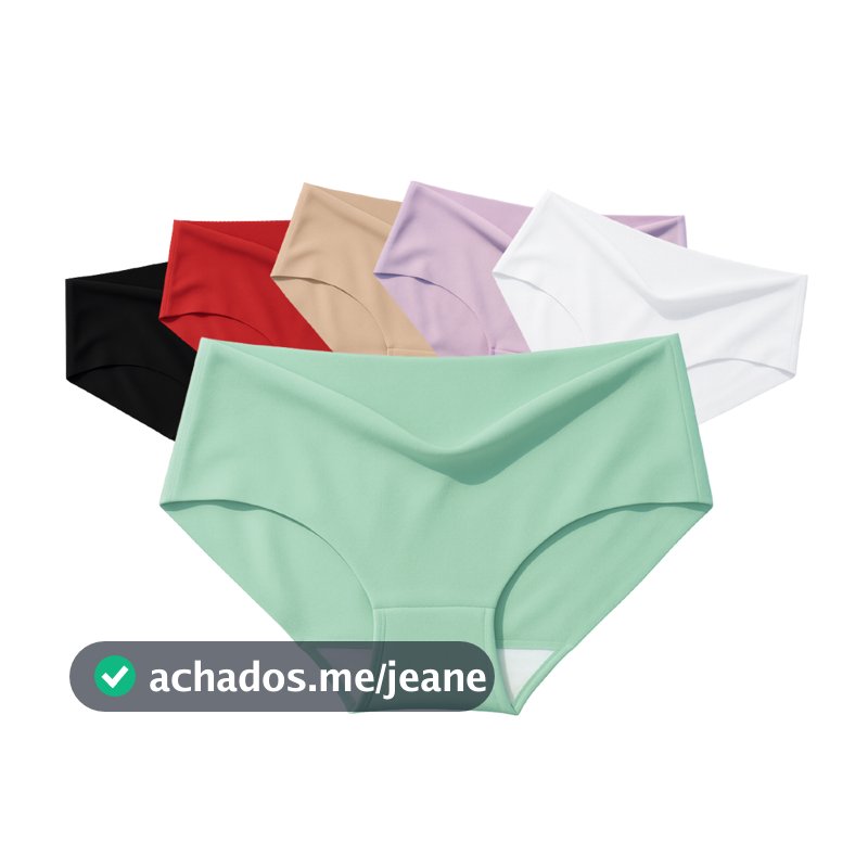 Kit 2 Calcinhas Plus size Sem Costura Corte Laser Tecido Extra Fino