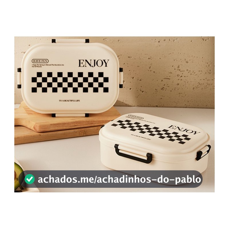Promcao Marmita Lancheira Térmica Escolar Infantil Portátil Comida Lunch Bento Box Pote Aço Inox Garfinho