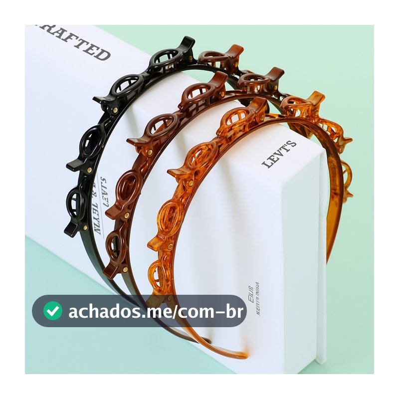 Tiara de Cabelo com Presilhas hair twister cabelo moda /head para mulher, cabelo, nova moda