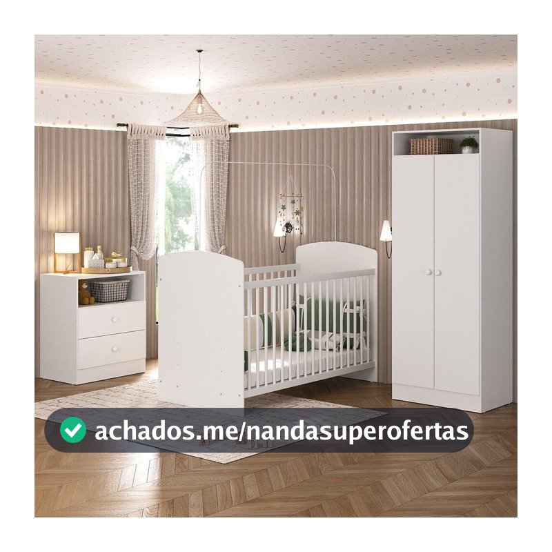 Quarto Infantil Completo Doçura Multimóveis Branco