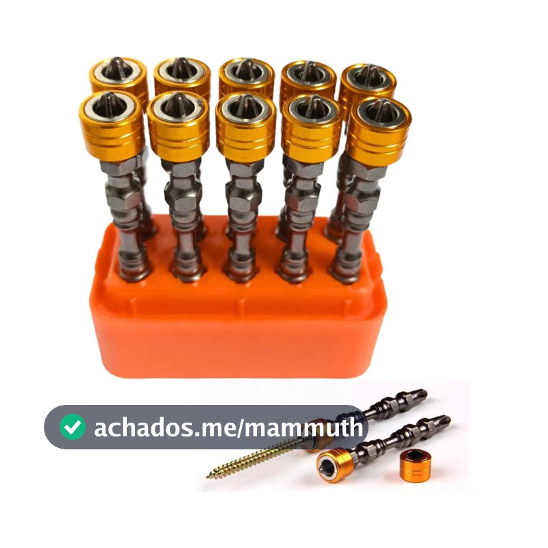 Kits Bits Ponteira Dupla Magnetica Imantada Com Limitador Parafusadeira ph2