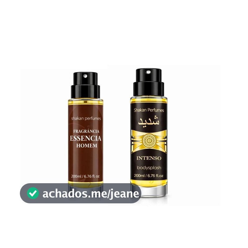 Kit Corporal Shakan Essência Homem e Intenso 2 Frascos