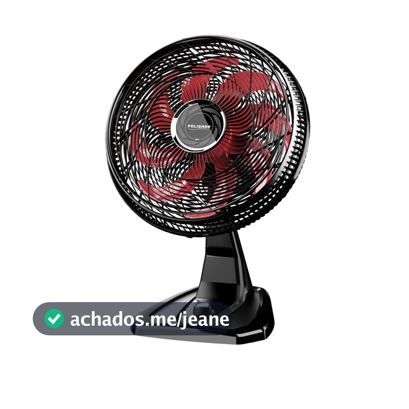 Ventilador de Mesa e Parede Silencioso Potente e Econômico 180W 8 Pás de 50cm POLISHOP