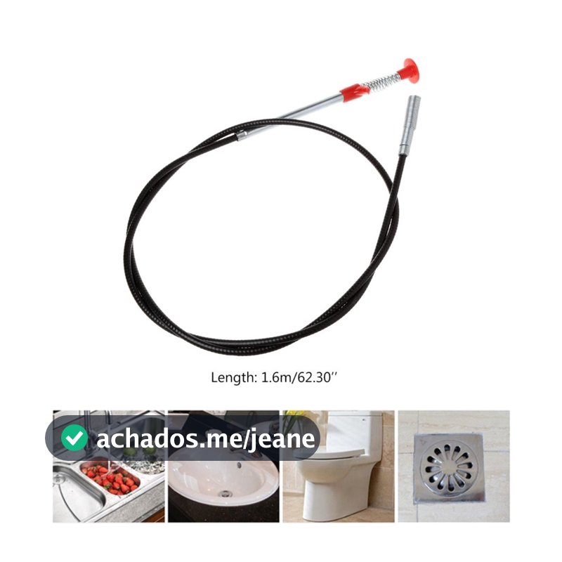 Desentupidor Limpador Pegador Garras Para Pias Ralos Canos - 160cm