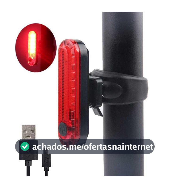 Lanterna Farol De Bike Sinalizador  Alto Brilho LUZ VERMELHA Recarregável Ciclismo Noturno MT199 MT200 (4)