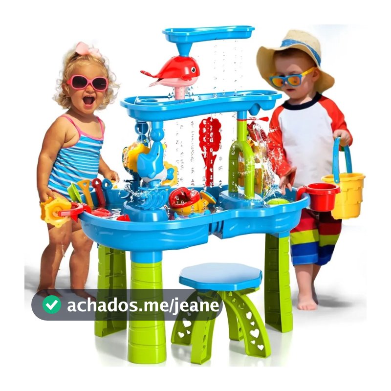 Mesa De Água Infantil Cachoeira Brinquedos Ao Ar Livre Múltiplas Formas Areia Praia Bandeja Verão Brinquedo Aquática