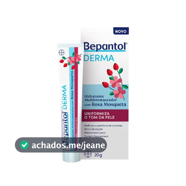 Bepantol Derma com Rosa Mosqueta Hidratante Multirrestaurador 20g
