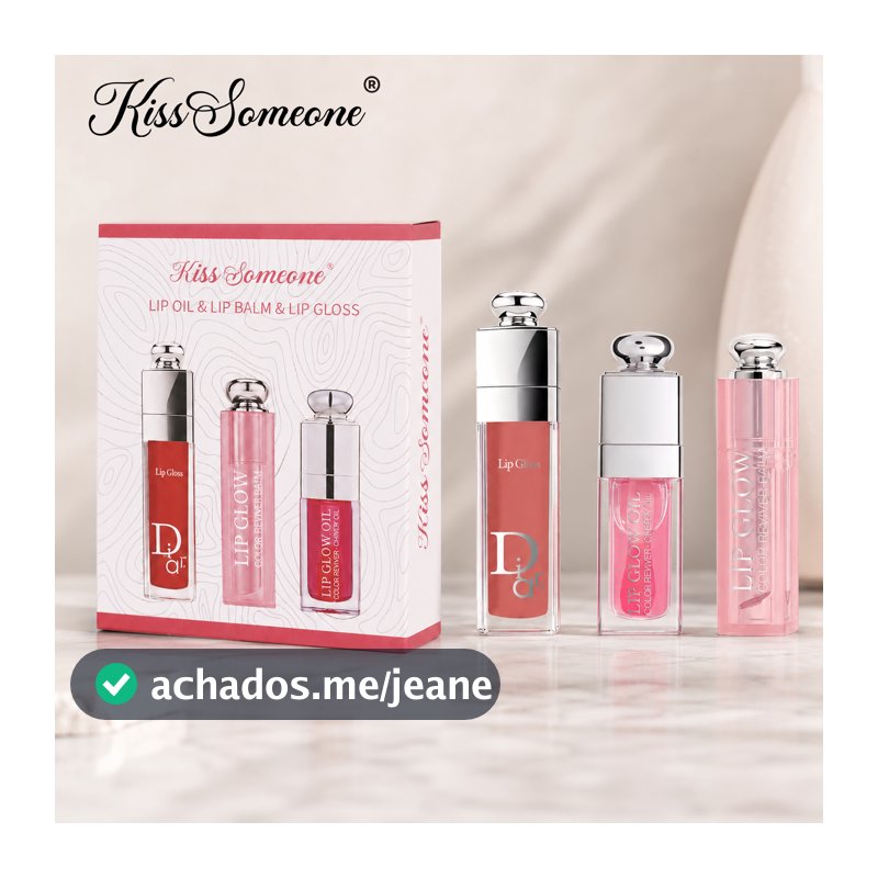 Conjunto De Brilho Labial Moderno , 3 Peças , Acabamento Suculento Brilhante , Maquiagem Portátil , Kit De Beleza , Pres