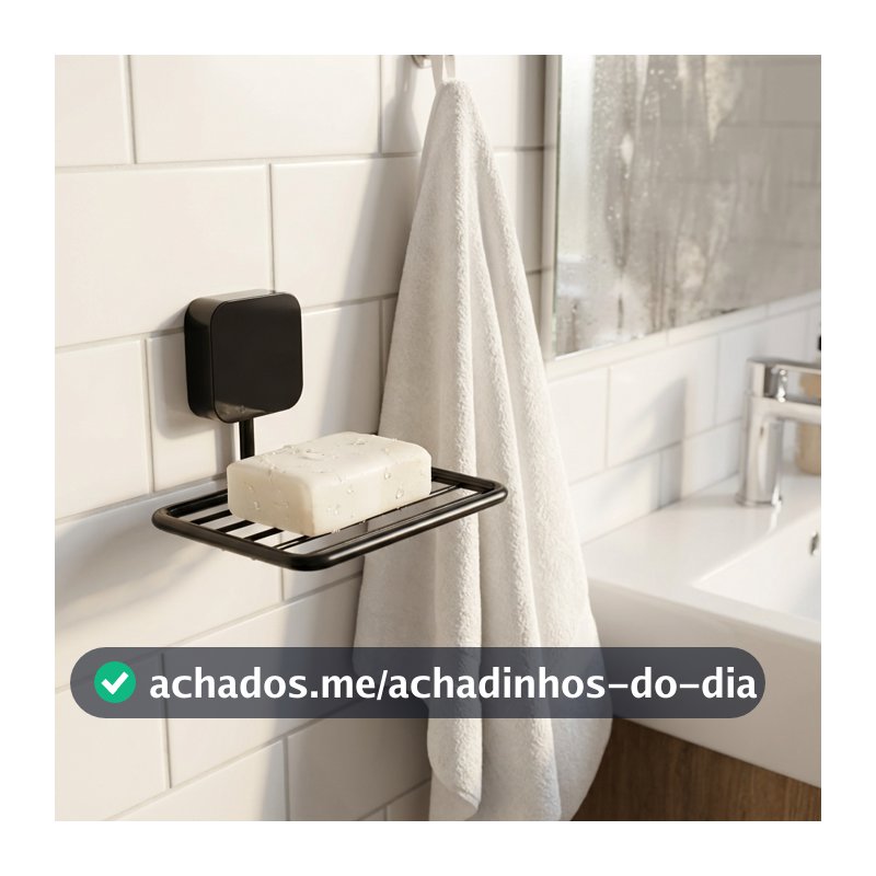 Saboneteira Suporte Para Sabonete Sem Furos Resistente a Ferrugem